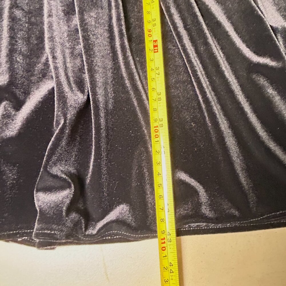 Scarlett Nite Woman Black Velvet Sleeveless Dress Size 18W - Picture 7 of 8